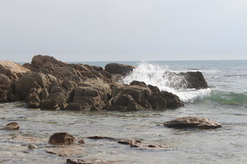 Wave splash at Cape Conran