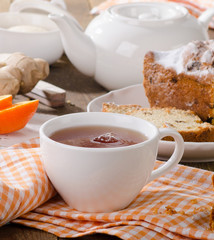 Cup of hot tea.