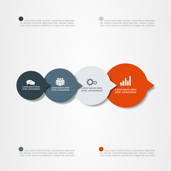 Banner infographic design template. Vector illustration