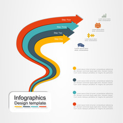Banner infographic design template. Vector illustration