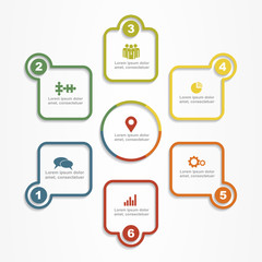 Banner infographic design template. Vector illustration