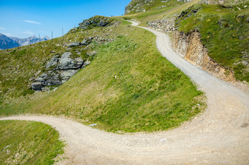 Route in mountains