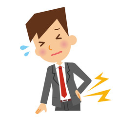 腰痛　ビジネスマン