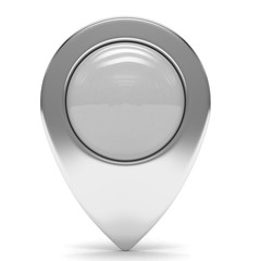 chrome map pointer isolated