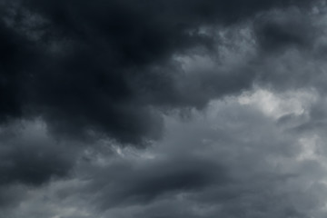 Dark clouds before a thunder-storm