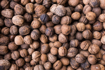 Pile of walnuts