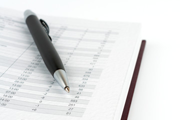 Black pen on paper tables