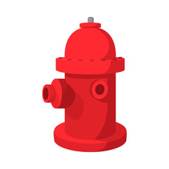 Fototapeta na wymiar Fire hydrant cartoon icon