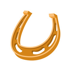 Horseshoe cartoon icon