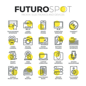 Computer Devices Futuro Spot Icons