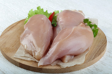 Raw chicken breast