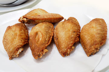 Deep fried chicken wings