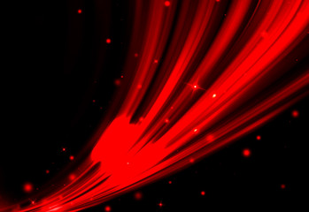 Red motion curves glow sparkle rays lights for background/texture.