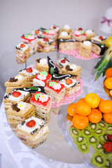 Obraz na płótnie Canvas wedding dessert Cakes and sweets