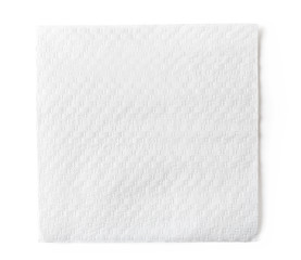 White paper napkin
