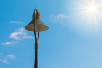 Lamp post in the sky.