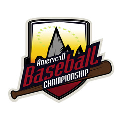 Baseball tournament professional logo 