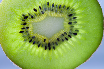 Kiwi fruit. Kiwifruit closeup. macro, soft focus