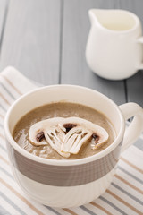 Creamy mushroom soup