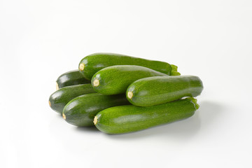 fresh whole courgettes