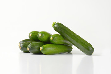 fresh whole courgettes