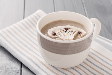 Creamy mushroom soup