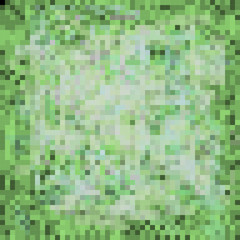 Abstract green pixel background, vector illustration