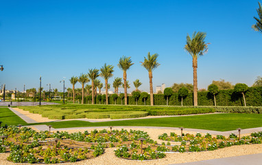 Naklejka premium Garden near Zabeel Palace in Dubai, UAE