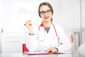 Woman Doctor in Office