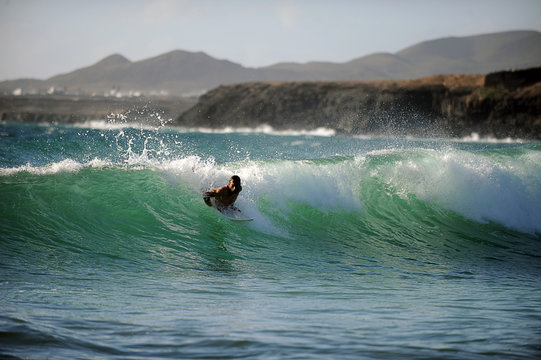 Surfer in Lanzarote