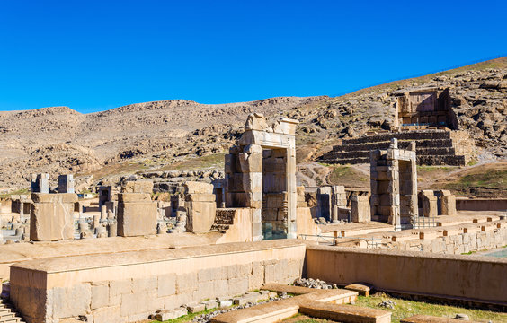 Hall of a Hundred Columns in Persepolis, Iran