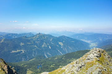Fototapeta na wymiar Cross on the top of the peak