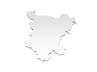 Obraz premium 3D Karte Sachsen-Anhalt - Börde