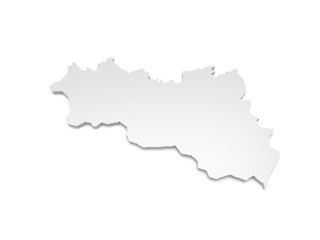 3D Karte Sachsen-Anhalt - Burgenlandkreis