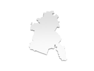 3D Karte Sachsen-Anhalt - Dessau-Ro&szlig;lau
