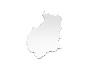 3D Karte Sachsen-Anhalt - Jerichower Land