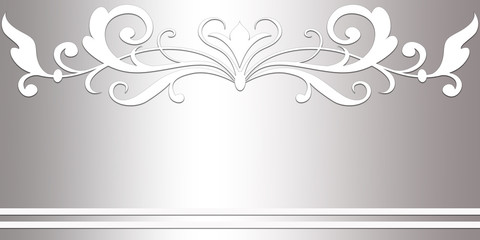 Elegant siver plated card