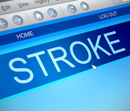 Stroke information concept.