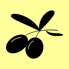 Olives sign. Flat style icon
