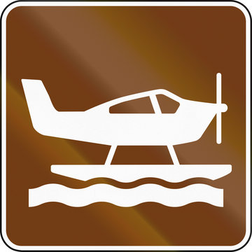United States MUTCD guide road sign - Waterplane area