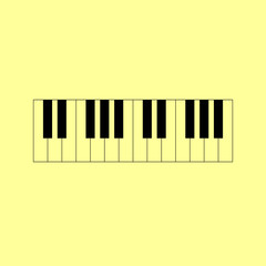 Fototapeta premium Piano Keyboard sign