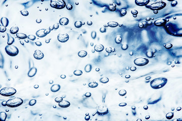 Bubble blue water gel texture.