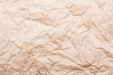 Old blank brown crumpled paper.