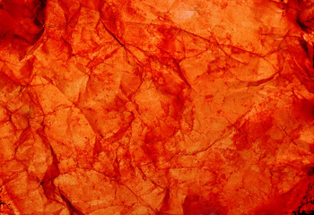 Abstract blood-red background (old crumpled paper)