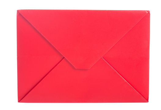 Red Envelope Isolated On White