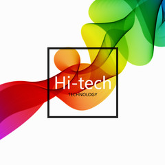 Vector modern colorful hi-tech abstract background.