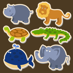 Cute animal set 