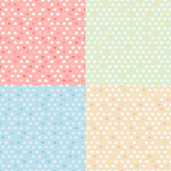 Colored Seamless Patterns Set