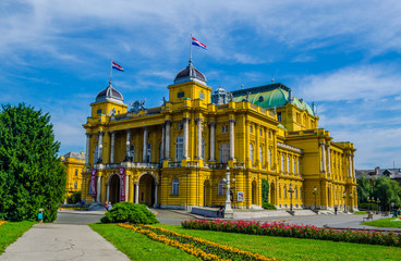 Croatian national theater of Zagreb, Croatia