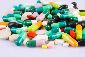 Various Colorful Pills